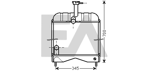 Radiator, engine cooling (31R46009)