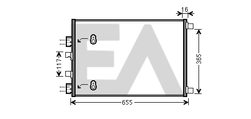 Condenser, air conditioning (30C60026)