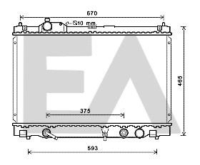 Radiator, engine cooling (31R71273)
