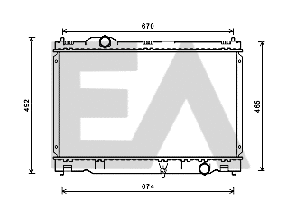 Radiator, engine cooling (31R71271)