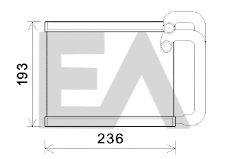 Heat Exchanger, interior heating (45C28032)