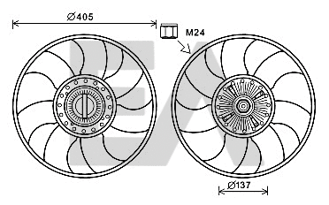Fan Wheel, engine cooling (35C22C01)