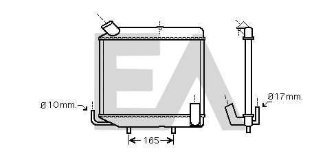 Radiator, engine cooling (31R42004)