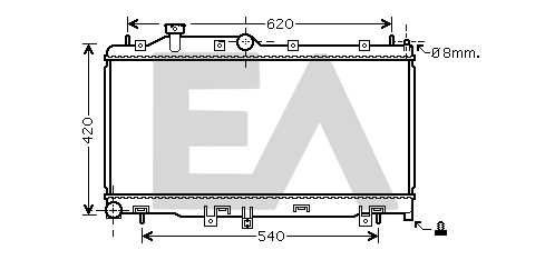 Radiator, engine cooling (31R68056)