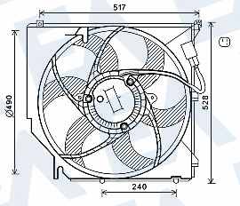 Fan, engine cooling (33V07033)