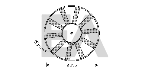 Fan, engine cooling (33V60012)