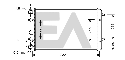 Radiator, engine cooling (31R77118)