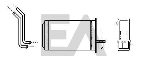 Heat Exchanger, interior heating (45C55014)