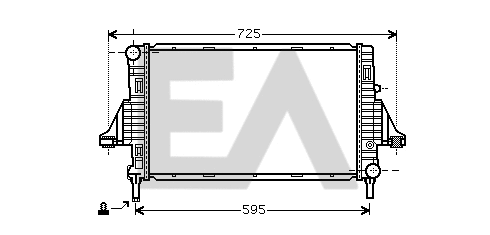 Radiator, engine cooling (31R44003)