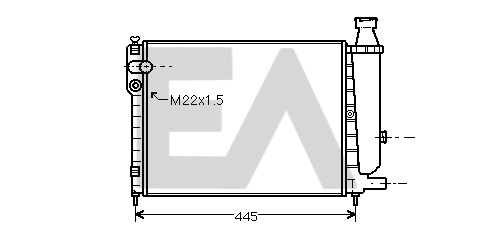 Radiator, engine cooling (31R10049)