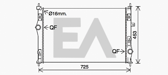 Radiator, engine cooling (31R55060)