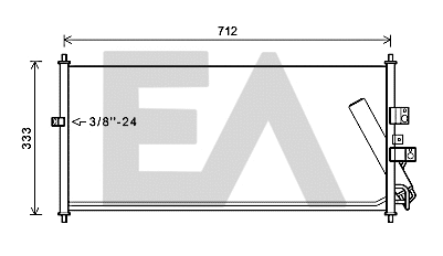 Condenser, air conditioning (30C18035)