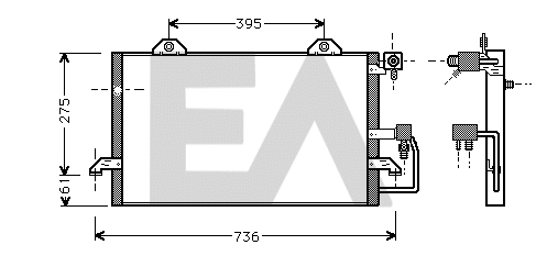 Condenser, air conditioning (30C02006)