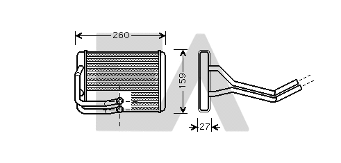 Heat Exchanger, interior heating (45C28009)