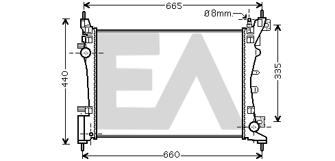 Radiator, engine cooling (31R10106)