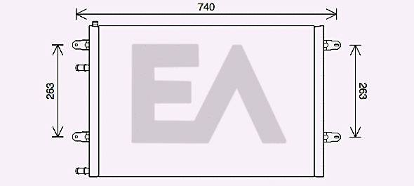 Radiator, engine cooling (31R02065)