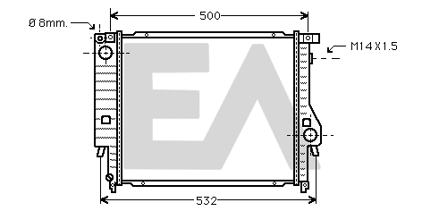 Radiator, engine cooling (31R07123)