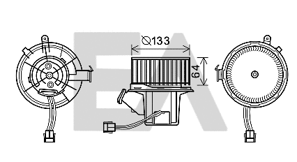 Electric Motor, interior blower (42A50024)