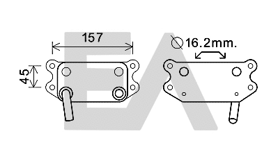 Oil Cooler, engine oil (37G78003)
