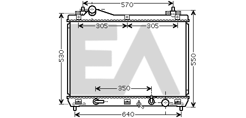 Radiator, engine cooling (31R69051)