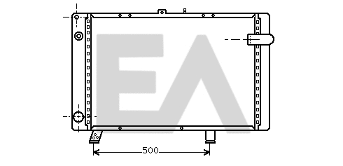 Radiator, engine cooling (31R55013)