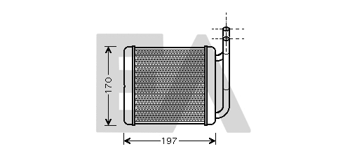 Heat Exchanger, interior heating (45C28010)