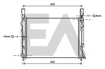 Radiator, engine cooling (31R60155)