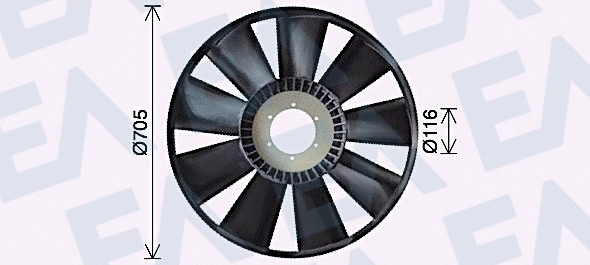 Fan Wheel, engine cooling (35C47A02)