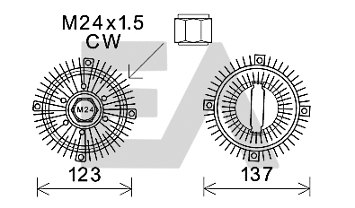 Fan Wheel, engine cooling (35C22D02)