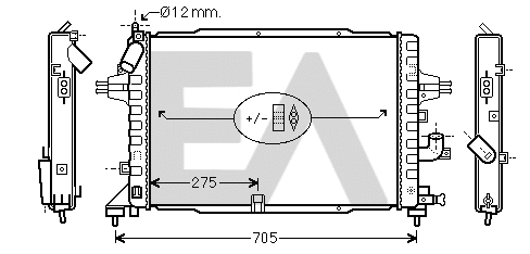 Radiator, engine cooling (31R54201)