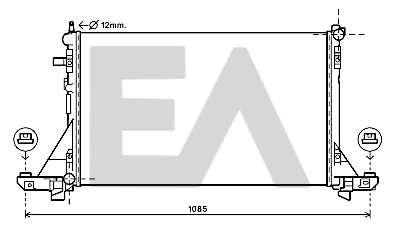 Radiator, engine cooling (31R60159)