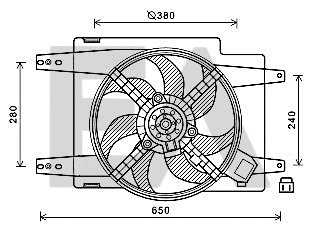 Fan, engine cooling (33V03021)