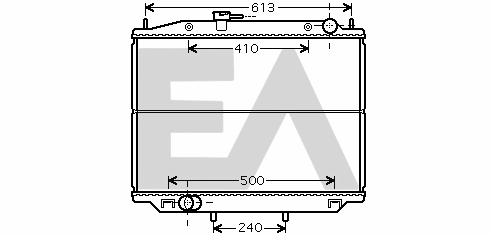 Radiator, engine cooling (31R18106)