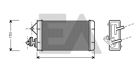 Heat Exchanger, interior heating (45C25002)
