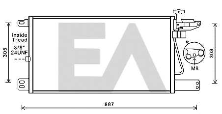 Condenser, air conditioning (30C63005)