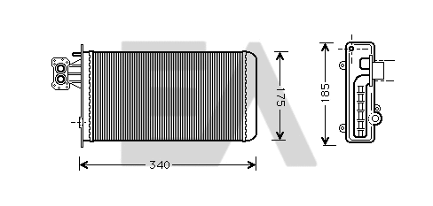 Heat Exchanger, interior heating (45C30005)