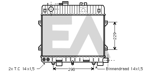 Radiator, engine cooling (31R07028)