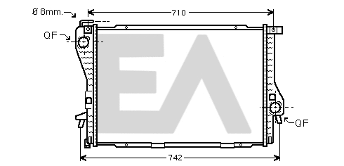Radiator, engine cooling (31R07129)