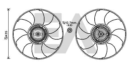 Fan Wheel, engine cooling (35C77C01)