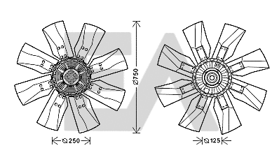 Fan Wheel, engine cooling (35C76C04)
