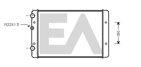 Radiator, engine cooling (31R77091)