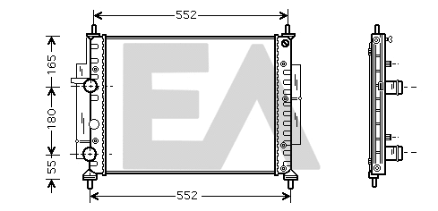 Radiator, engine cooling (31R25113)