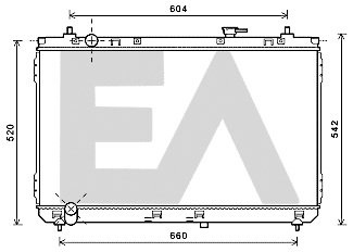 Radiator, engine cooling (31R36055)