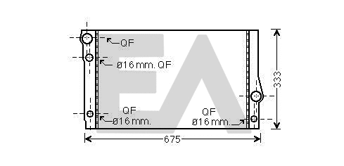 Radiator, engine cooling (31R07099)