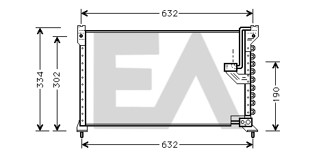Condenser, air conditioning (30C26004)