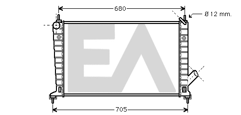 Radiator, engine cooling (31R62015)