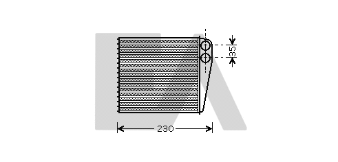 Heat Exchanger, interior heating (45C77017)