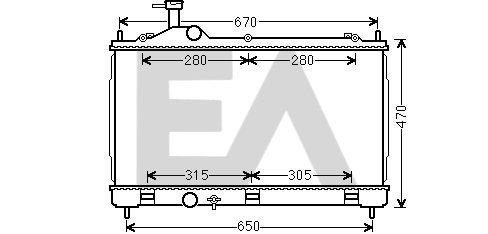Radiator, engine cooling (31R51117)