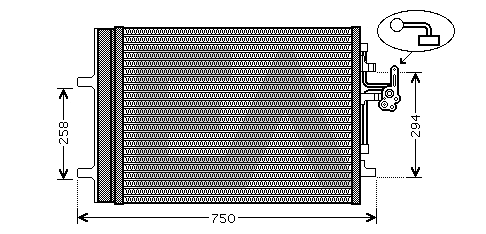 Condenser, air conditioning (30C78014)
