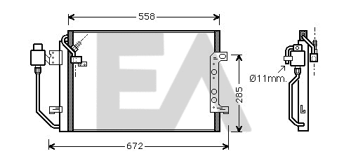 Condenser, air conditioning (30C50034)